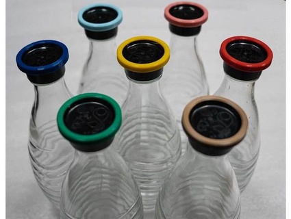 garrafa boné marcador fluxo refrigerante vidro garrafas tampa Markierung f r glas flaschen ex homens 3d print model - Mito3D