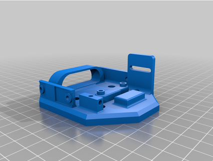 2in1 v2 hotend mount forklift 3d printer chobi 3d print model - Mito3D