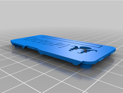 remixado tampa framboesa pi caso bainha Steve murmurar 3d print model - Mito3D