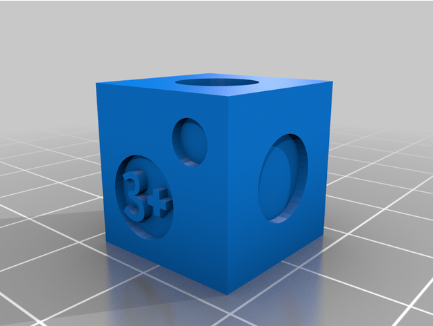 mercenario dado williamtheowl 3D print model - Mito3D