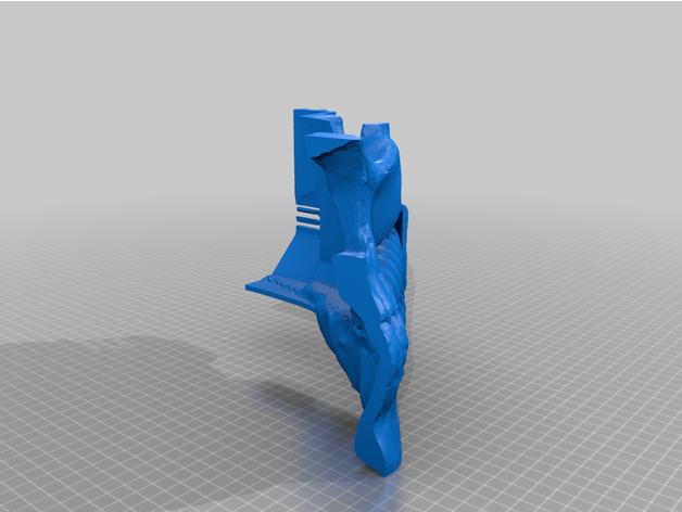 martillo guerra 40k capellán casco libreria 3D print model - Mito3D