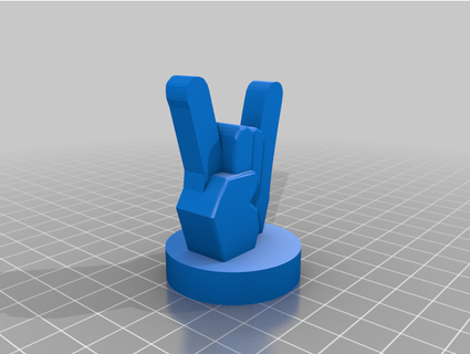 metal hand spacer airsnuss 3d print model - Mito3D