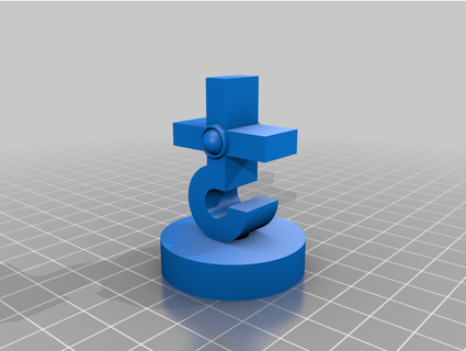 blue yster cult vinyl spacer airsnuss 3d print model - Mito3D