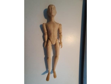 Masculin poupée tresse blonde 3d print model - Mito3D