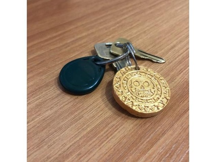 aztec gold keychain lenin oxuene 3d print model - Mito3D