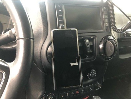 jeep wrangler jk vent ring phone holder elfving 3d print model - Mito3D