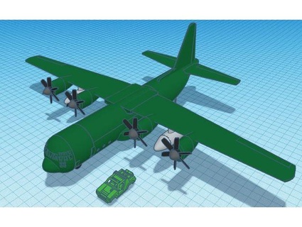 c-130 technoviper3d 3d print model - Mito3D