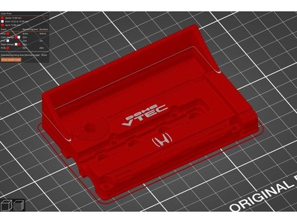 honda b-series valve cover business card holder fixed fiveangle 3d print model - Mito3D