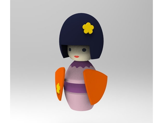 kokeshi 2 alias1970 3D print model - Mito3D