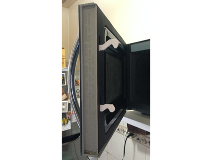microwave door hook latch cochayuyo 3d print model - Mito3D