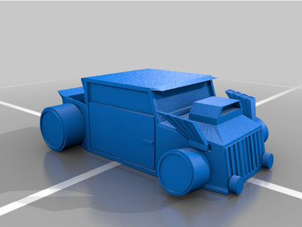 low poly hot rod harrisonconner3 3d print model - Mito3D
