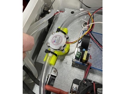 yf s401 água fluxo sensor suporte medidor vazão dirkx2019 3d print model - Mito3D