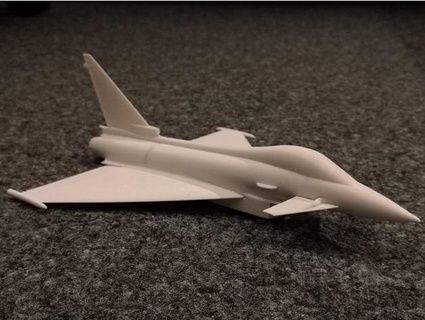 eurofighter typhoon fighter aircraft jbcdefg 3d print model - Mito3D