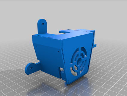 ender 3 max fan shroud bl touch mount micro swiss direct drive extruder hot end swartztech 3d print model - Mito3D