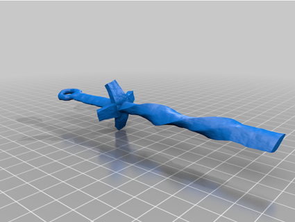 hoguera apartado espada decoración 3d print model - Mito3D