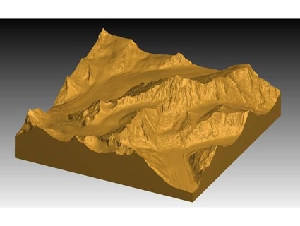 Fensterhorn höchste Gipfel Berner Alpen Kokosnuss 3d print model - Mito3D