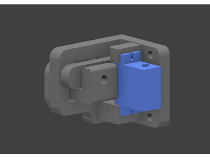 semplice sicuro serratura sg90 nvjob 3d print model - Mito3D