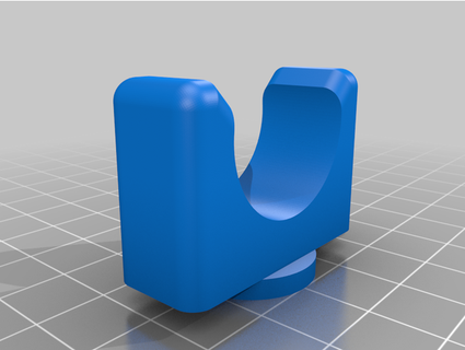 chair clip felt pads 25mm rail menox007 3d print model - Mito3D