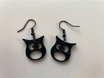 owl earrings antonsukhachev 3d print model - Mito3D