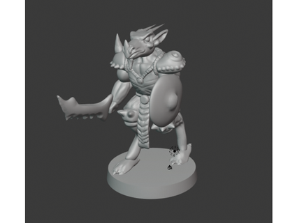 dragonborn guerrier réservoir 3d print model - Mito3D