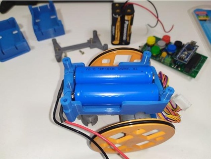 Escornabot base baterias 18650 opcion3d 3d print model - Mito3D