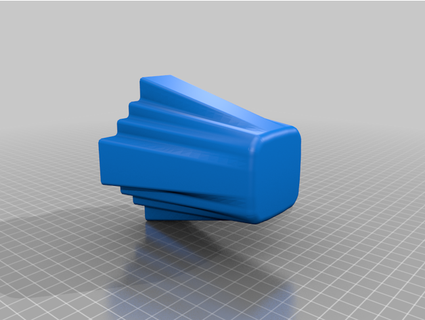 square filet edge vase johnkh 3d print model - Mito3D