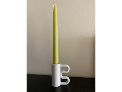 flow candlestick hildel 3d print model - Mito3D