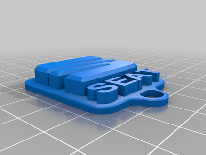 seat keychain robert360 3d print model - Mito3D