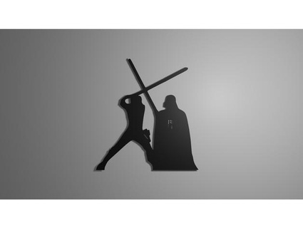 Vader vs Luke 2d Sanat flix2410 3d print model - Mito3D