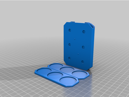 shadows brimstone miniature trays embedded magnets card tray underneath mk1 razorhead 3d print model - Mito3D