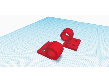 8mm linear bearing lm8uu simple mounting block daddyboomalati 3d print model - Mito3D