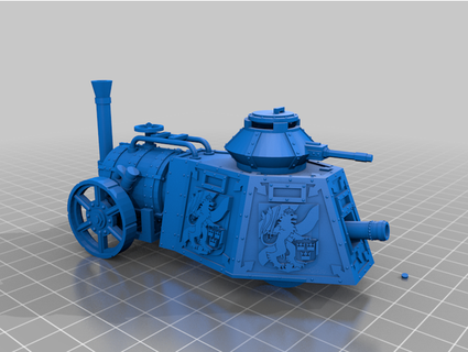 steam punk tank gonzo55 3d print model - Mito3D