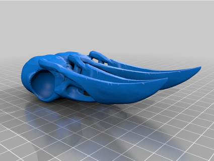 siamese raven skull hotpoint 3d print model - Mito3D