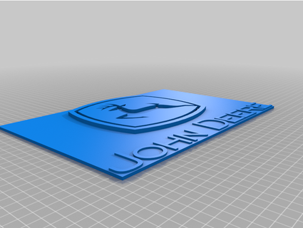 John deere logo kn1 3d print model - Mito3D