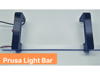 Prusa Licht Bar einfach drucken 3d print model - Mito3D