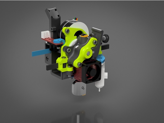 hextrudort - stdht nova mgn12 embedded extruder hevort 3d printer miragec 3D print model - Mito3D