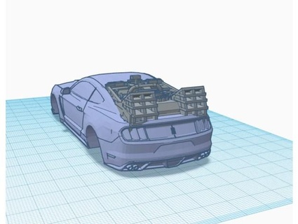 guado mustang macchina rkxone 3d print model - Mito3D