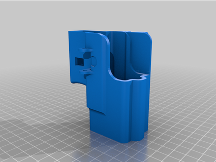 glock funda 2 trozo pulgar 3d print model - Mito3D