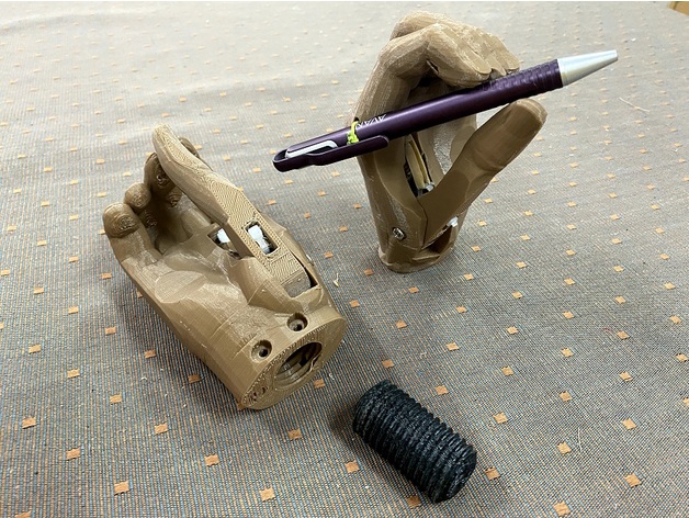 thai reach gripper thumb improved pen holder kwawu socket 3D print model - Mito3D