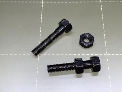 m6 10mm Fındık cıvatalar 15 30mm takarocks 3d print model - Mito3D