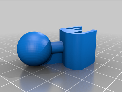 f90 vent clip ball mount philharlow 3d print model - Mito3D
