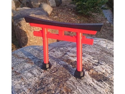 torii tradicional japonés portón bepolin 3d print model - Mito3D