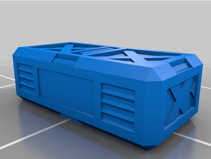 scifi caixote posto avançado d6 3d print model - Mito3D