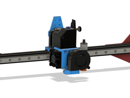 cr-10s x rail - bmg dual extruder v2 nntuan 3d print model - Mito3D