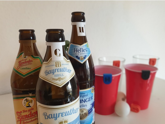 Gartengz Clever Weg Beschriftung Bier Flaschen hannes 95 3D print model - Mito3D