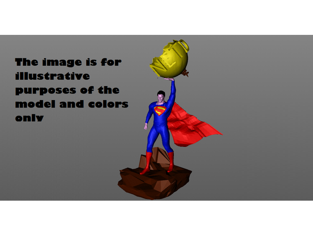 superman daily planet statue kevin-dronmaker3d 3D print model - Mito3D