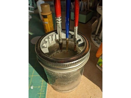 mason jar paint brush holders brettthomas 3d print model - Mito3D