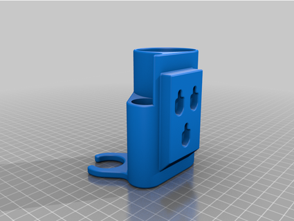 çıkarılabilir duvar binmek diş fırçası Kulp destek dstarke 3d print model - Mito3D