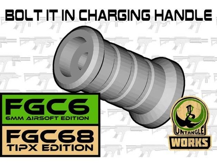 fgc-68 fgc-6 bolt charging handle paintball magfed airsoft untangle 3d print model - Mito3D