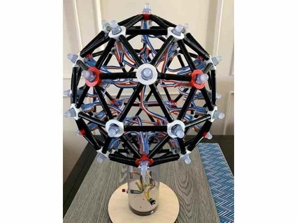 geodesic led sphere pcarless 3d print model - Mito3D